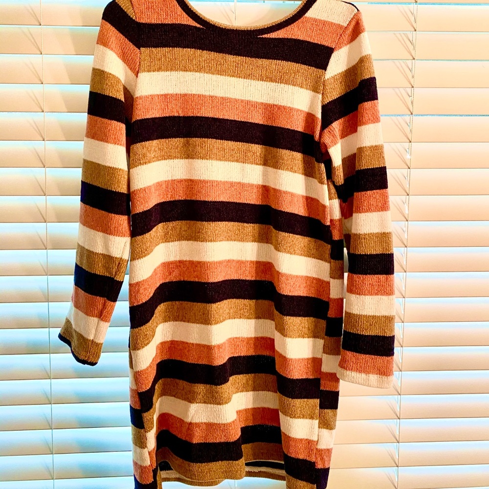 Striped sweater dress from pink lily
